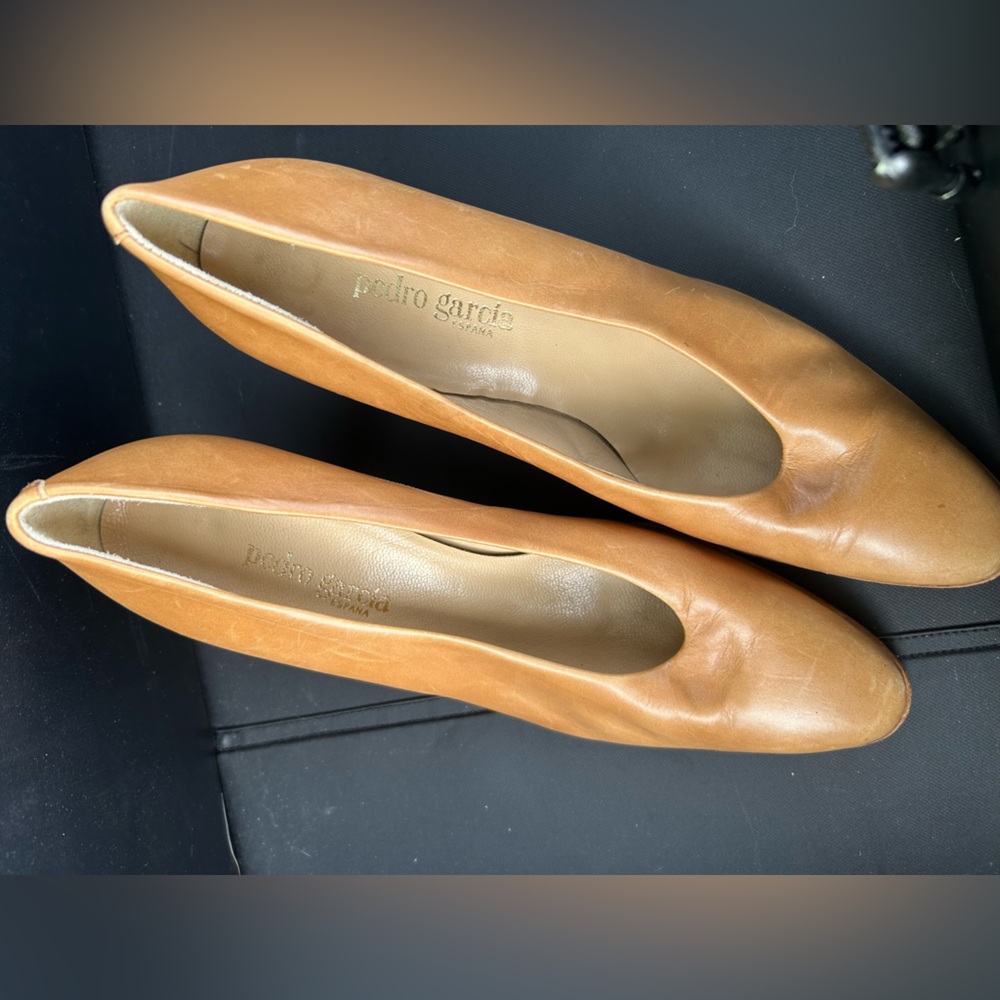 Pedro Garcia Brown Leather Heels 9.5N